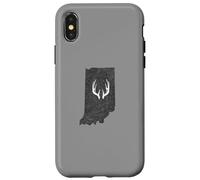 Carcasa para iPhone X/XS Indiana IN Deer Hunting Shed Antlers Design