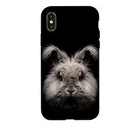 Carcasa para iPhone X/XS Inglés Angora Conejo Cara Bosque Fauna Silvestre