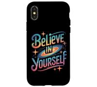 Carcasa para iPhone X/XS Inspirational Positive Saying Life Motivational Hustle