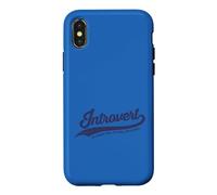 Carcasa para iPhone X/XS Introvertido. Tú no. Yo. Social con la Gente. Divertido