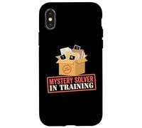 Carcasa para iPhone X/XS Investigador de capacitación de Detectives Top Secret Mystery Solver