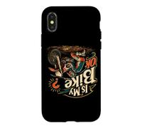 Carcasa para iPhone X/XS Is My Bike Ok Colorido Rider al revés
