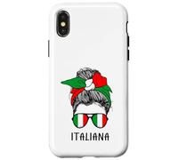 Carcasa para iPhone X/XS Italian Italiana Girl Italian Heritage Italy Flag