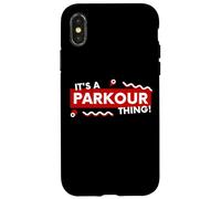 Carcasa para iPhone X/XS It's a Parkour Thing Free Running Urban Athletic Acrobatics
