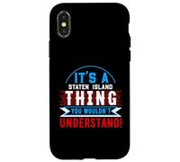 Carcasa para iPhone X/XS It's A Staten Island Thing - Camiseta de Ciudad