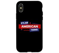 Carcasa para iPhone X/XS It's an American Thing Funny USA Freedom Democracy Patriot