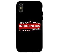Carcasa para iPhone X/XS It's an Indigenous Thing History First Peoples Native Lands