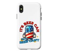 Carcasa para iPhone X/XS Its Beer Can Not Beer Cant Funny Party Drinking Joke