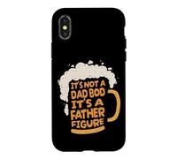 Carcasa para iPhone X/XS It's Not A Dad BOD It's A Father Figure Lager Funny Beer