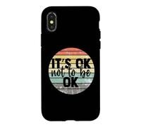 Carcasa para iPhone X/XS It's Ok Not to be Ok Vintage Mental Health Awareness
