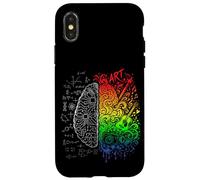 Carcasa para iPhone X/XS Izquierda Derecha Cerebro Psicología Neurociencia Anatomía del Cerebro