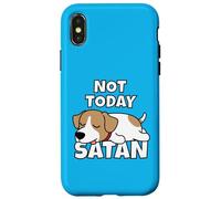Carcasa para iPhone X/XS Jack Russell Terrier Perro Perezoso Not Today Satan