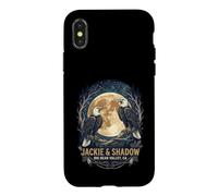 Carcasa para iPhone X/XS Jackie & Shadow Big Bear Valley, CA Bald Eagles Moon Emblema