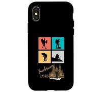 Carcasa para iPhone X/XS Jacobsweg 2026 Diseño de Fases del Peregrino del Camino de Santiago