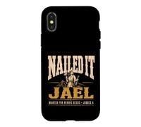 Carcasa para iPhone X/XS Jael Judges 4 Nailed It Wanted Heroic Deeds Christian Bible