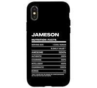 Carcasa para iPhone X/XS Jameson Datos de Nutrición Nombre Gracioso