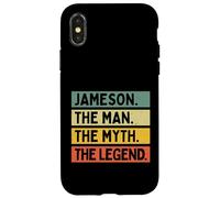 Carcasa para iPhone X/XS Jameson The Man The Myth The Legend - Cita Personalizada Divertida