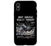 Carcasa para iPhone X/XS Japón Gran Ola Física Hokusai Agua Movimiento Matemáticas Ciencia