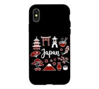 Carcasa para iPhone X/XS Japón Viajes Iconos Cultura Japonesa Nippon Souvenir Art