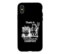 Carcasa para iPhone X/XS Jardín Divertido: eso es Todo, Vas a IR en The Compost Frog
