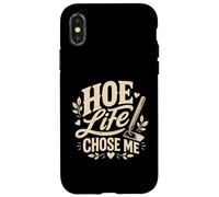 Carcasa para iPhone X/XS Jardinería Hoe Life Choose Me Funny Garden Humor