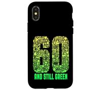 Carcasa para iPhone X/XS Jardinero de 60 cumpleaños todavía Verde