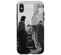 Carcasa para iPhone X/XS Jesucristo Arrestado Poncio Pilato Pintura Bíblica Negro