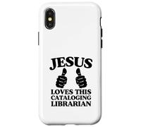 Carcasa para iPhone X/XS Jesús ama Esta Iglesia Cristiana bibliotecaria catalogadora