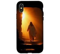 Carcasa para iPhone X/XS Jesus Christ Glorious Resurrection Christian Faith (Black)