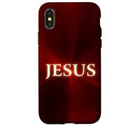 Carcasa para iPhone X/XS Jesus: Christian Faith Glowing Name of Christ Resurrection