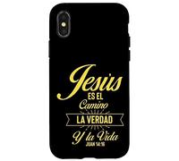 Carcasa para iPhone X/XS Jesus Es el Camino La Verdad Y La Vida Juan 14:16 Mujeres Hombres
