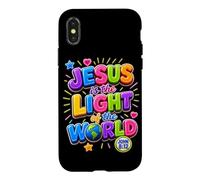 Carcasa para iPhone X/XS Jesús es la luz del Mundo Juan 8:12 Biblia Cristiana