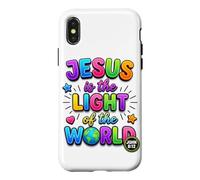 Carcasa para iPhone X/XS Jesús es la luz del Mundo Juan 8:12 Biblia Cristiana