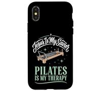 Carcasa para iPhone X/XS Jesus Is My Savior Pilates Is My Therapy