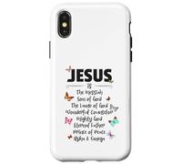 Carcasa para iPhone X/XS Jesus is The Messiah Mighty God Beautiful Savior Lamb of God