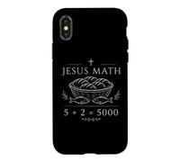 Carcasa para iPhone X/XS Jesús Matemáticas 5 Más 2 Igual 5000 Milagro Bíblico Fe Orar