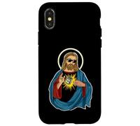 Carcasa para iPhone X/XS Jesús recibiendo Dinero