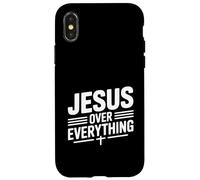 Carcasa para iPhone X/XS Jesús sobre Todo Fe Inspiradora