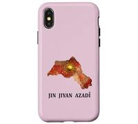 Carcasa para iPhone X/XS Jin Jiyan Azadî, Kurdistán Nowruz, Rojava, Amo Kurdistán
