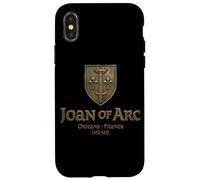 Carcasa para iPhone X/XS Joan of ARC Crest Orleans France 1412-1431 Bronce