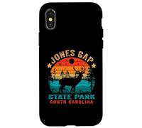 Carcasa para iPhone X/XS Jones Gap State Park Carolina del Sur EE.UU. Retro Atardecer
