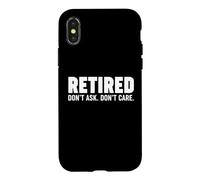 Carcasa para iPhone X/XS Jubilado, no preguntes, no te Importa