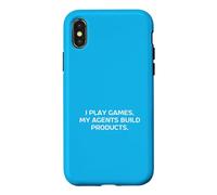 Carcasa para iPhone X/XS Juego Juegos Mis Agentes Construir Productos Jugadores Hackathons Meme