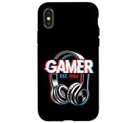 Carcasa para iPhone X/XS Jugador Estimado 1986 40 Cumpleaños Video Gaming Hombre Mujer