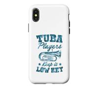 Carcasa para iPhone X/XS Jugadores de Tuba lo Mantienen bajo Clave Juego de Palabras de música