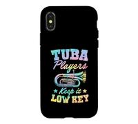 Carcasa para iPhone X/XS Jugadores de Tuba lo Mantienen bajo Clave Juego de Palabras de música