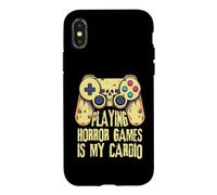 Carcasa para iPhone X/XS Jugar Juegos de Terror es mi Cardio - PC & Console Gamers