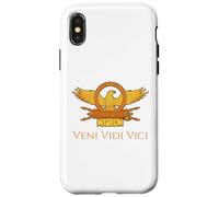 Carcasa para iPhone X/XS Julio César Cita Latina Veni Vidi Vici SPQR Águila Romana