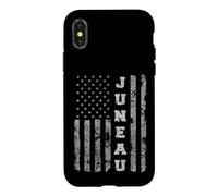 Carcasa para iPhone X/XS Juneau, Alaska, Bandera Americana