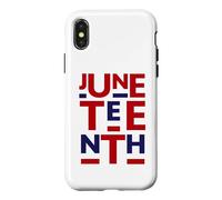 Carcasa para iPhone X/XS Juneteenth Is My Independence Day 1865 4 de Julio 4 Bandera de Estados Unidos